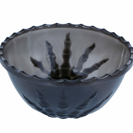 Schwarze Halloween Tischdekoration Skelett Hand Schale