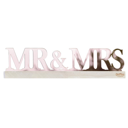 Tischdekoration Mr& Mrs 20cm