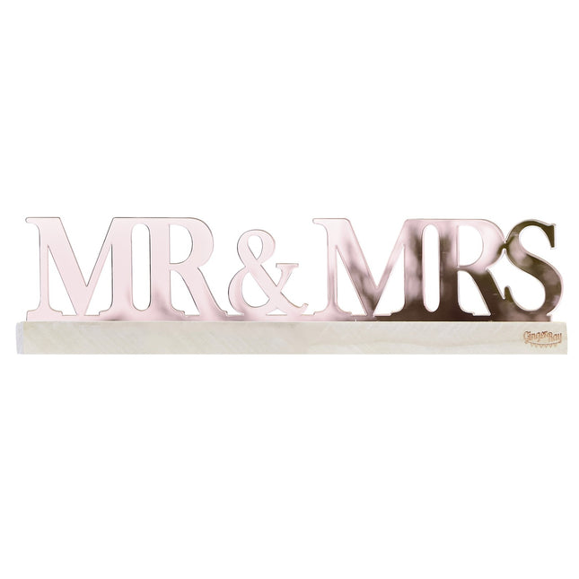 Tischdekoration Mr& Mrs 20cm
