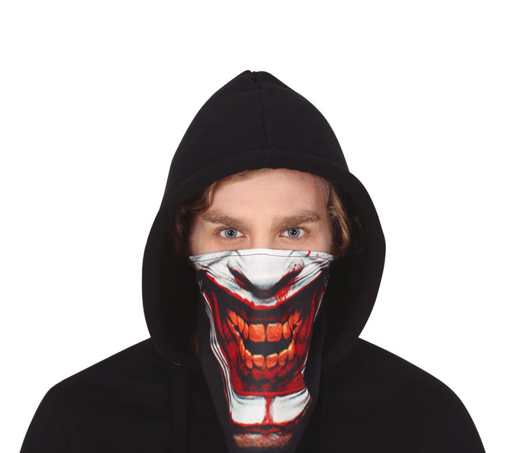 Halloween Bandana Maske Clown Klettverschluss
