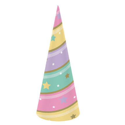 Einhorn Party Hüte 18cm 8Stück