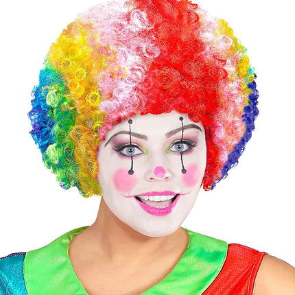 Bunte Perücke Clown
