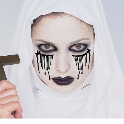 Halloween Make Up Set Blutige Nonne