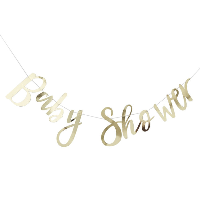 Gold Letter Garland Baby Shower 1.5m