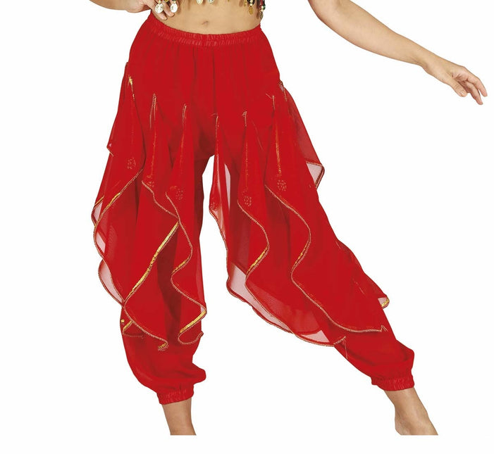 Bauchtänzerin Hose Rot Damen Luxus