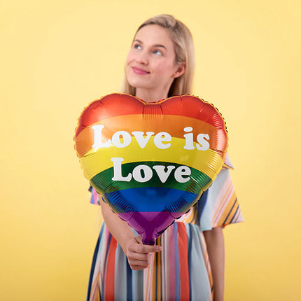 Helium Ballon Love Is Love Leer 35cm