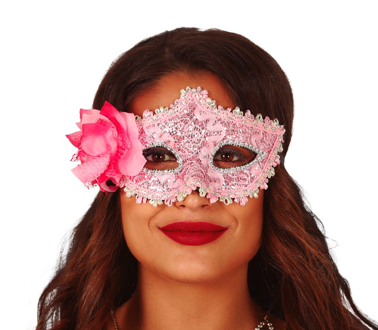 Blumenmaske Rosa