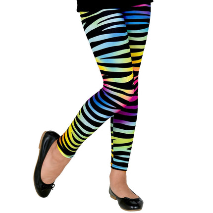 Neon 80S Legging Girl