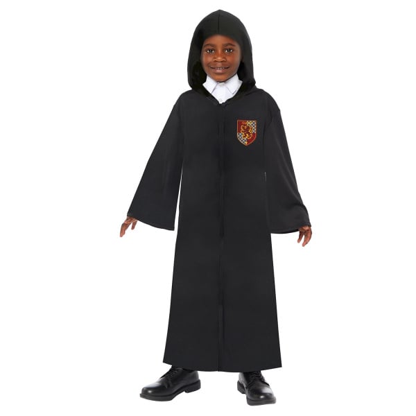 Kinderkostüm Harry Potter Umhang mit 4 Abzeichen