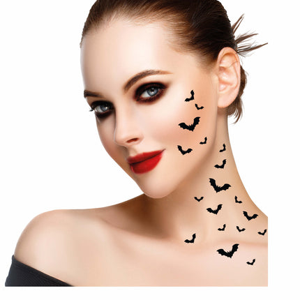 Halloween Fake Tattoos Fledermäuse