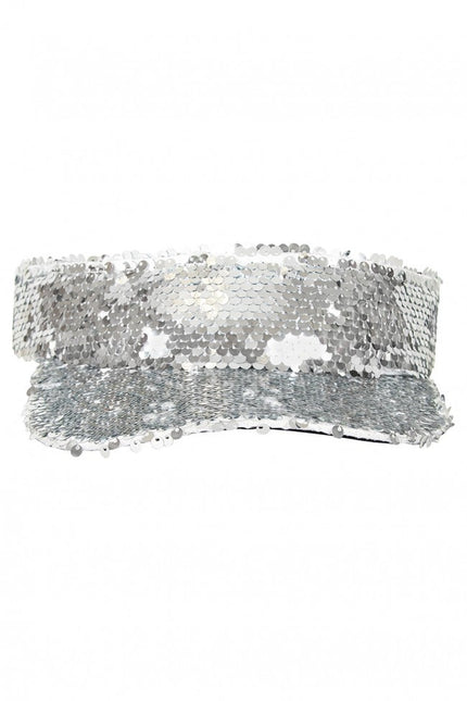 Sonnenblende mit Pailletten Silber