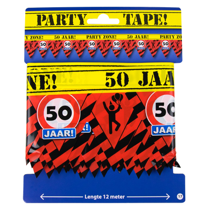 Absperrband 50 Jahre 12m