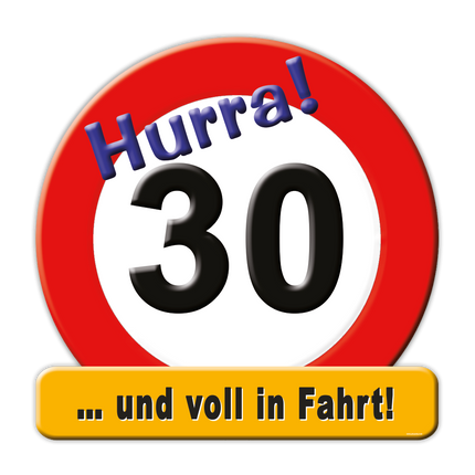 Türschild 30 Jahre 50cm