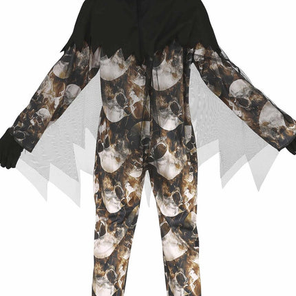 Halloween Kostüm Kind Totenköpfe