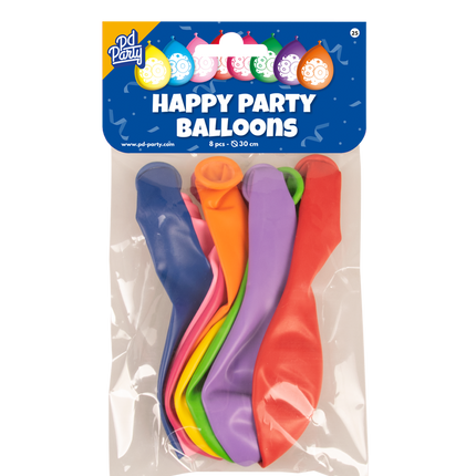 Ballons 80 Jahre Hurra 30cm 8Stück