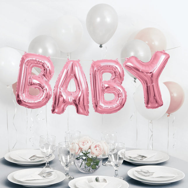 Folienballon Baby Rosa 35cm