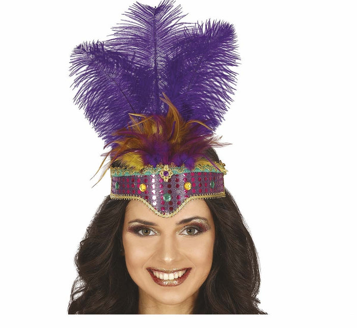 Lila Kopfschmuck