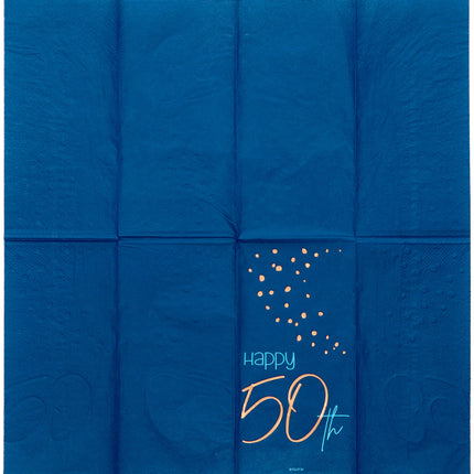 Servietten 50 Jahre Blau 33cm 10Stück
