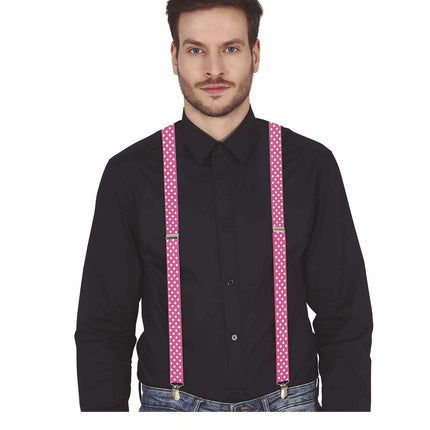 Fuchsia Hosenträger Dots