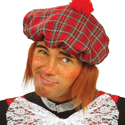 Hut schottisch mit Haar