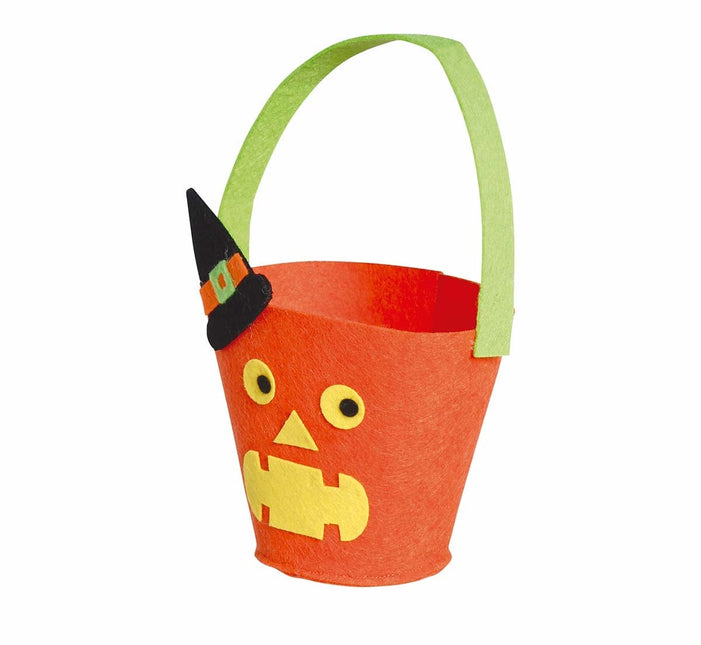 Halloween Süßigkeiteneimer Kürbis 20cm