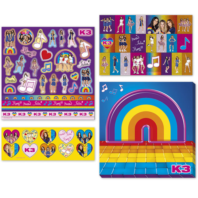 K3 Aufkleber Set