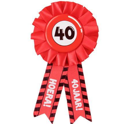 Rosette Hooray 40 Jahre Hooray