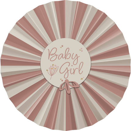 Geburt Papierfächer Babygirl 3tlg.