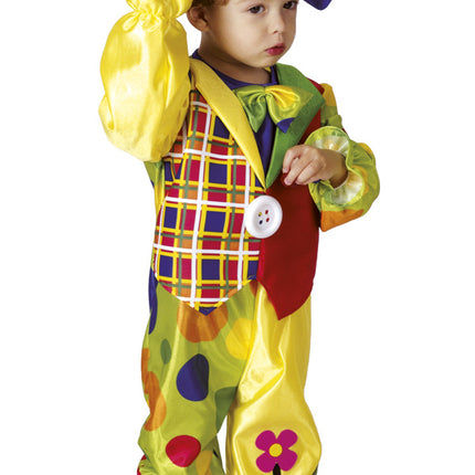 Clown Kostüm Kind Blume 3/4 Jahre