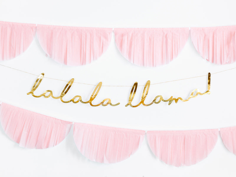 Banner Lalala Llama Gold 82cm