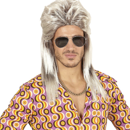 80er Perücke Aso Lang Blond