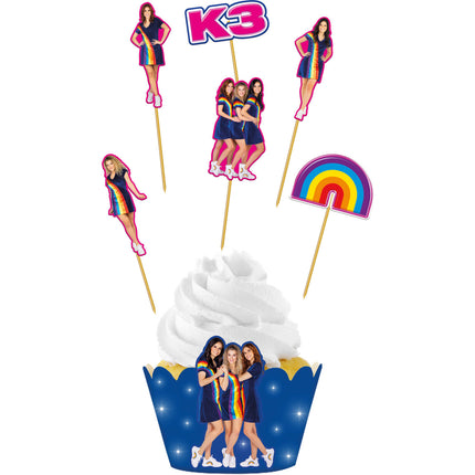 Cupcake Deko Set K3 12-teilig