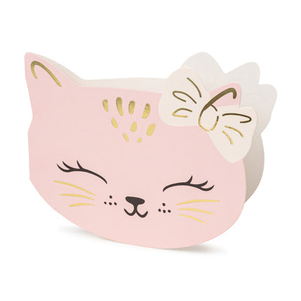 Katze Einladungen 13cm 6Stück