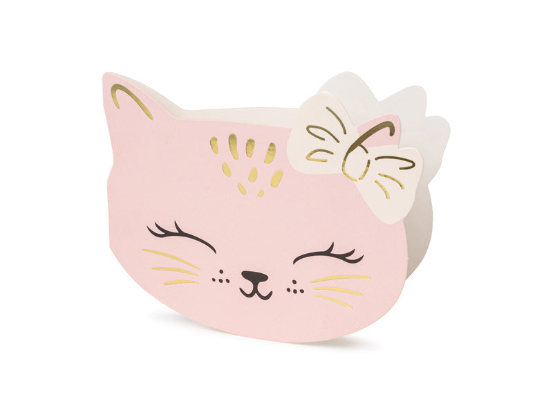 Katze Einladungen 13cm 6Stück