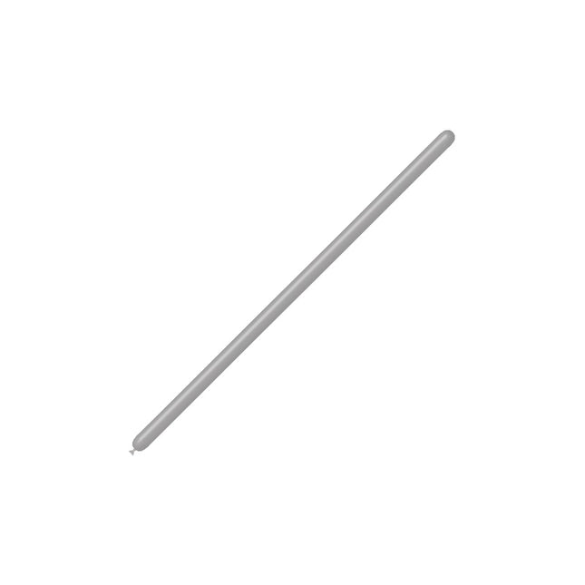 Graue Modellierballons 2,5cm 150cm 100Stk