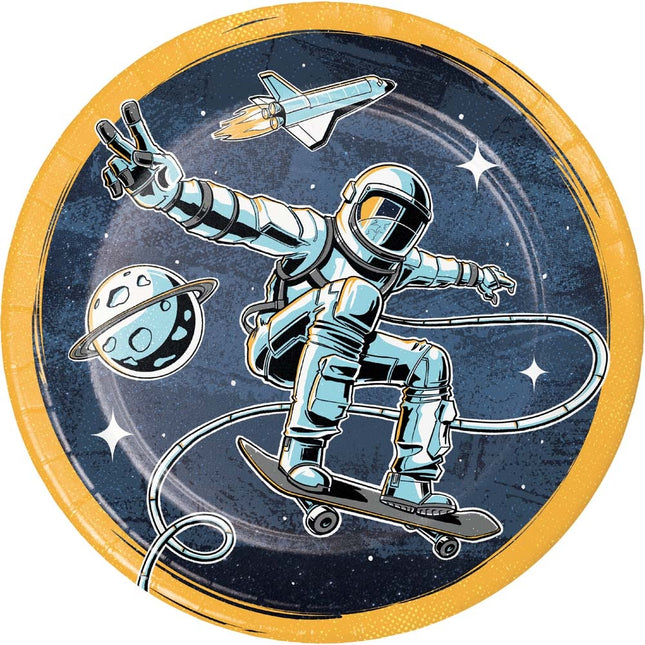 Space Party Teller 25cm 8Stk