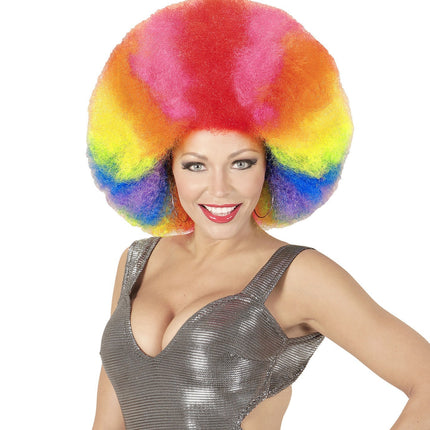 Farbige Perücke Afro Extra Groß