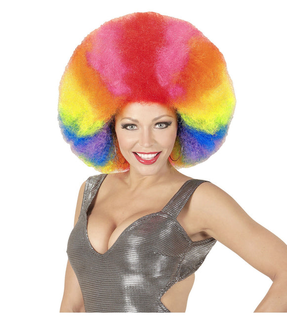 Farbige Perücke Afro Extra Groß