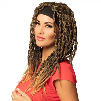 Dreadlocks Perücke mit Stirnband