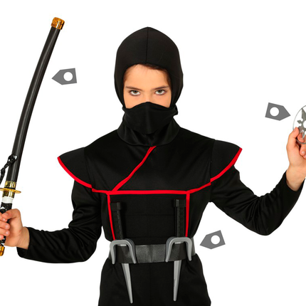 Ninja Set Schwarz 3 Stück