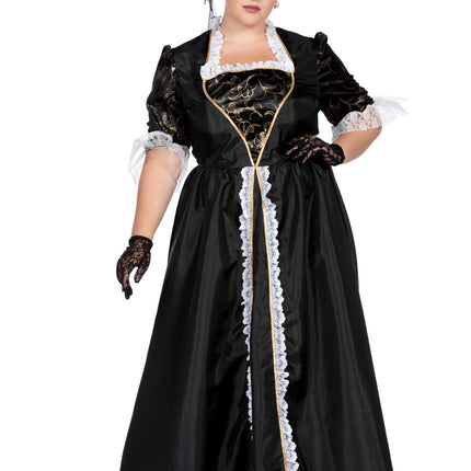 Mittelalterliches Kleid Schwarz