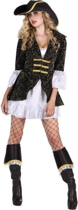 Piratenanzug Damen Schwarz