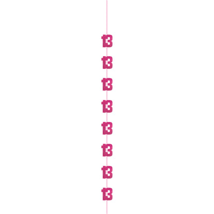 13 Jahre Hängende Dekoration Rosa 1.52m