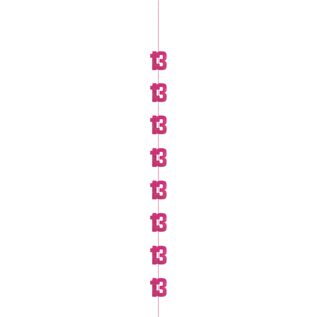 13 Jahre Hängende Dekoration Rosa 1.52m