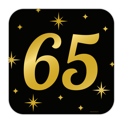 Türschild 65 Jahre 50cm
