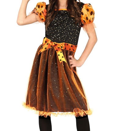 Hexe Halloween Kostüm Mädchen Orange