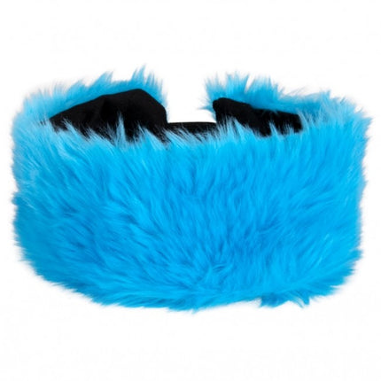 Stirnband Plüsch Blau