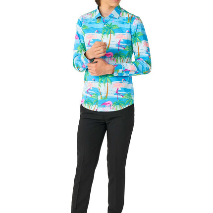 Hawaii Flamingo Teen Shirt Junge Teen <tc>OppoSuits</tc>