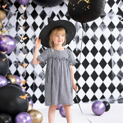 Halloween Schleuder Fledermaus Gold 1,5m