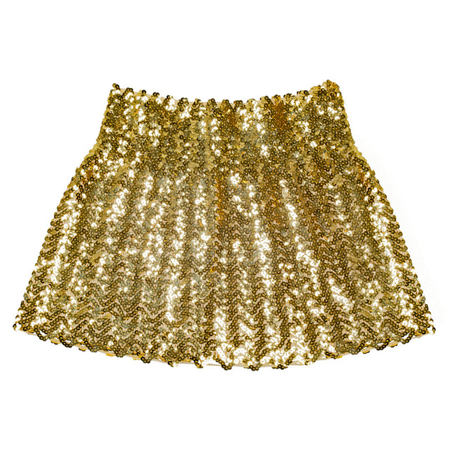Minirock Pailletten Gold M